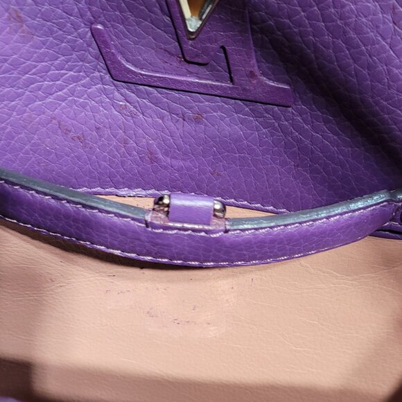 Louis Vuitton Purple Taurillon Leather Capucines MM - Picture 14 of 15